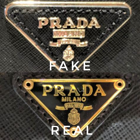 prada fake vs real logo|authentic prada logo.